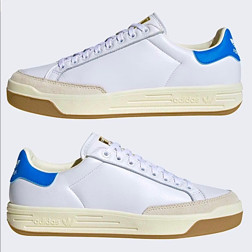 Adidas Rod Laver Shoes in ‘Cloud White/Blue Rush’, Brand New with Tags and Box.
